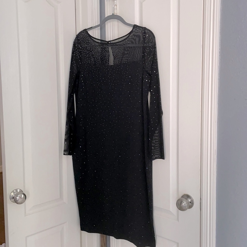 St John’s black evening wear dress